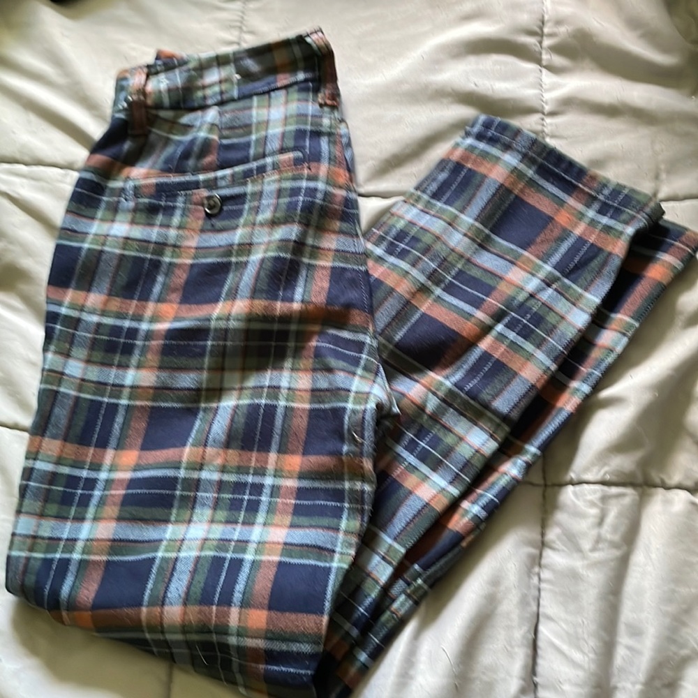 size four plaid american eagle pants